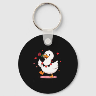 You Make My Heart Go Honk Funny Goose Valentine’s  Key Ring