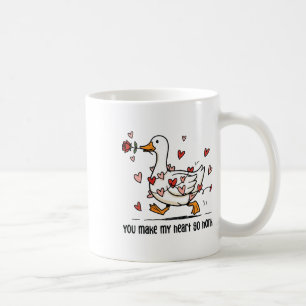 You Make My Heart Go Honk Funny Goose Valentine Sa Coffee Mug