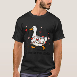 You Make My Heart Go Honk Funny Goose Valentine Sa T-Shirt