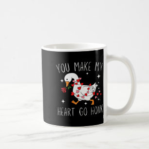 You Make My Heart Go Honk Valentine Goose Coffee Mug