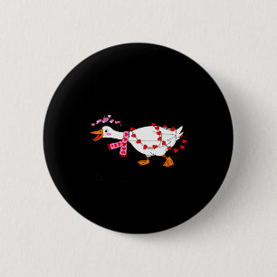 You Make My Heart Go Honk Valentine Goose Heart Si 6 Cm Round Badge