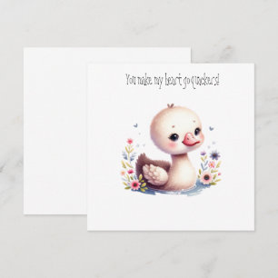 You Make My Heart Go Quackers Greeting Card