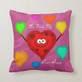 you make my heart happy pillow