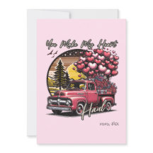You Make My Heart Haul Vintage Truck Valentine