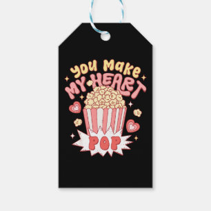 You Make My Heart Pop Funny Valentine's Day Gift Tags
