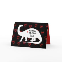 You Make My Heart Saur Card