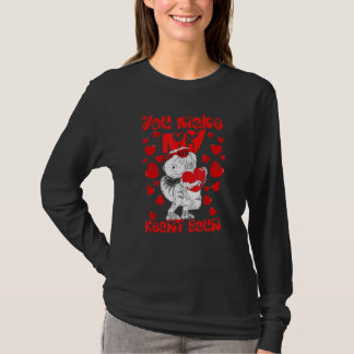 You Make My Heart Saur Cute rex Dinosaur Valentine T-Shirt