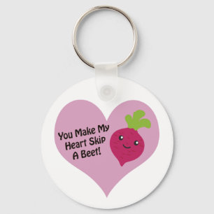 You Make My Heart Skip A Beet Key Ring