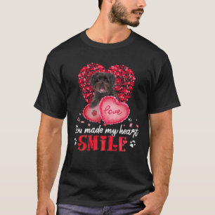 You Make My Heart Smile Schnoodle With Heart T-Shirt