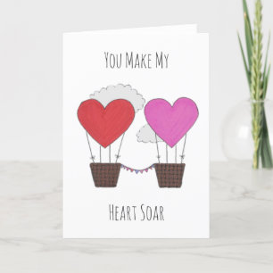 You Make My Heart Soar Valentine's Folding Card