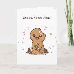 You Make My Holidays Puchi Gingerbread Card