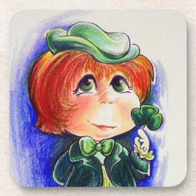 You Make My Irish Eyes Smile Cork Coaster (Front)