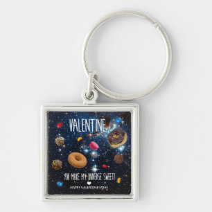 You make my universe sweet Valentine Key Ring