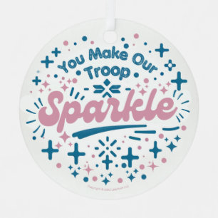 You make our troop Sparkle Metal Tree Decoration
