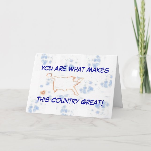 You Make This Country Great  -  Watercolor Card (Front)