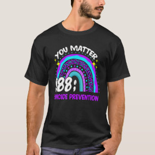 You Matter 988 Suicide Prevention Awareness Leopar T-Shirt