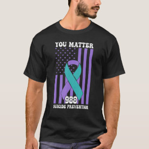 You Matter 988 Suicide Prevention Awareness Rainbo T-Shirt