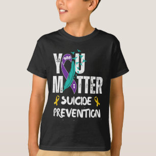 You Matter 988 Suicide Prevention Awareness Ribbon T-Shirt