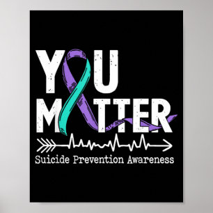 You Matter Semicolon Prevention Awareness Week Poster
