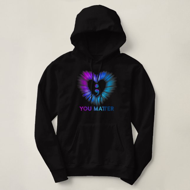 You Matter Suicide Awareness And Prevention Semico Hoodie (Design Front)