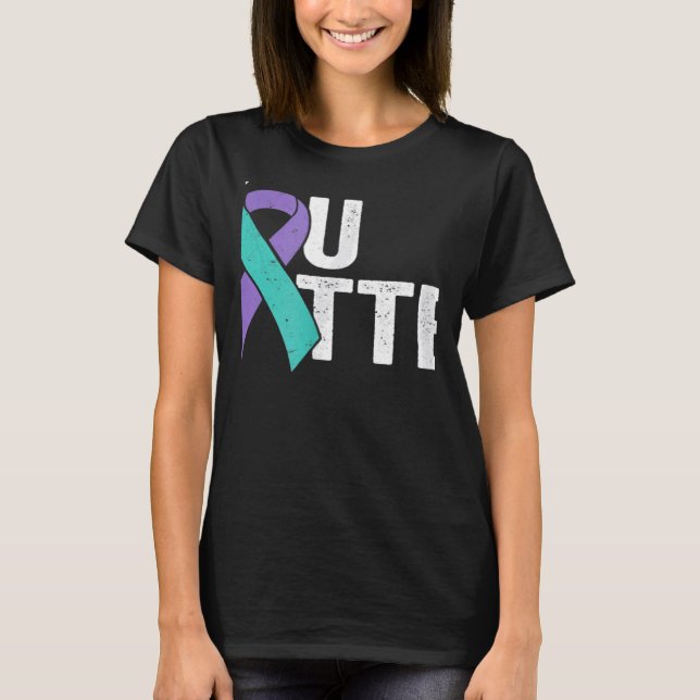 You Matter Suicide Prevention Teal Purple Awarenes T-Shirt (Front)