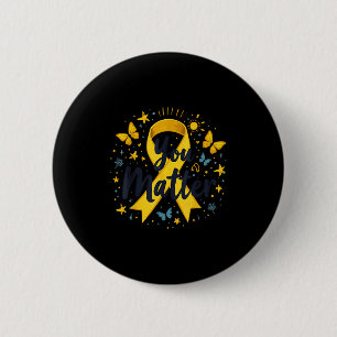 You Matther Suicide Prevention Awareness Yellow Ri 6 Cm Round Badge