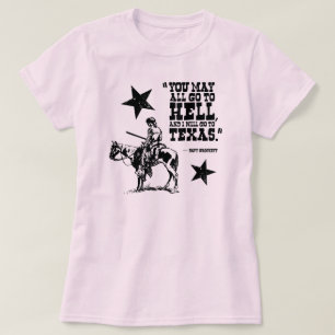 You may all go to hell... ladies T-shirt