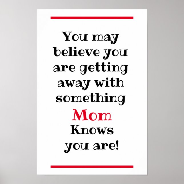 You May Believe | I Know Humourous Poster (Front)