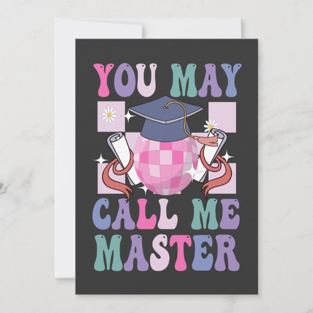 You May Call me Master Funny 2024 Graduation Gift  Invitation (Front)
