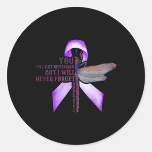 You May Not Remember Alzheimerheimer  Classic Round Sticker