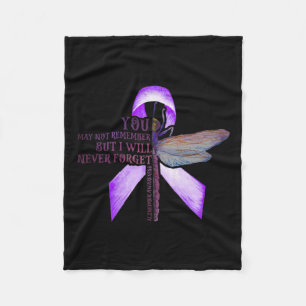 You May Not Remember Alzheimerheimer Fleece Blanket