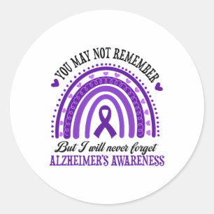 You May Not Remember But I Will Never Forget Heime Classic Round Sticker
