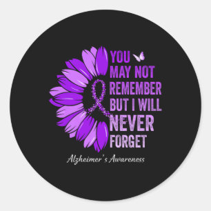 You May Not Remember But I Will Never Forget Heime Classic Round Sticker