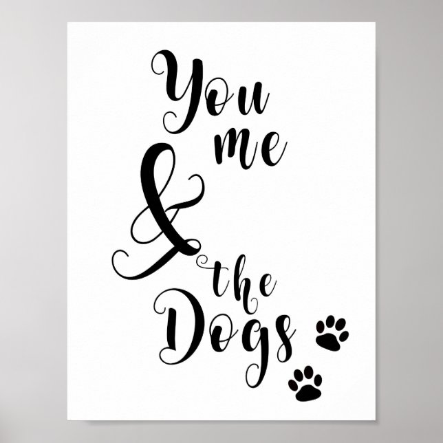 You me and the Dogs, Family and dog Poster (Front)