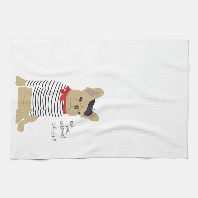 You, me, cheese? tea towel (Horizontal)