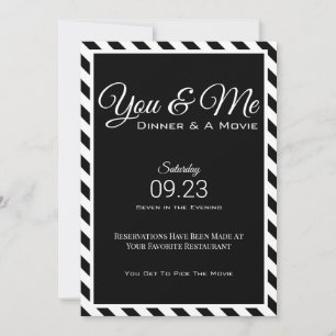 You & Me Dinner/Movie Invitation