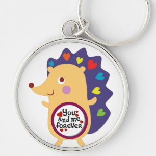 "You & Me Forever   Love & Animal Icons Keychain
