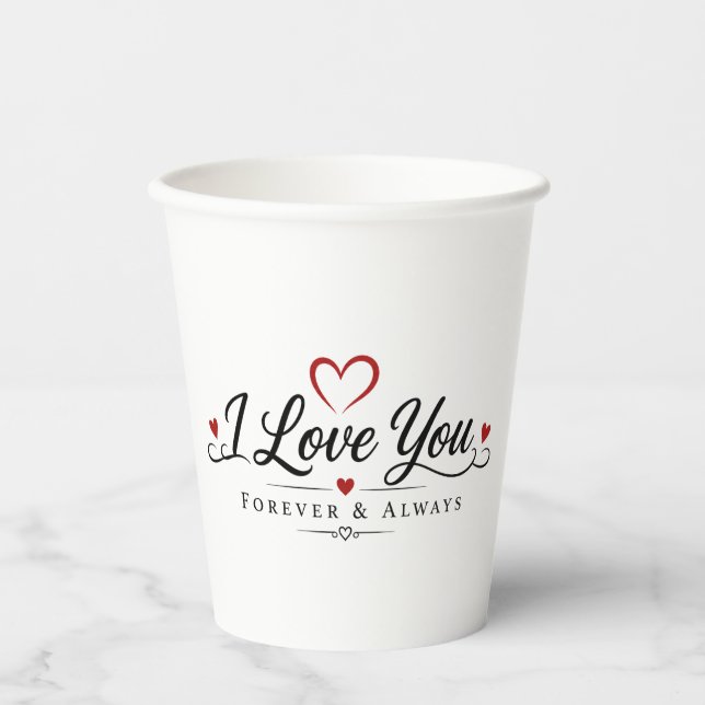 You & Me Forever Paper Cups (Front)