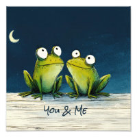 You & Me Frogs – Cute Romantic Animal Art