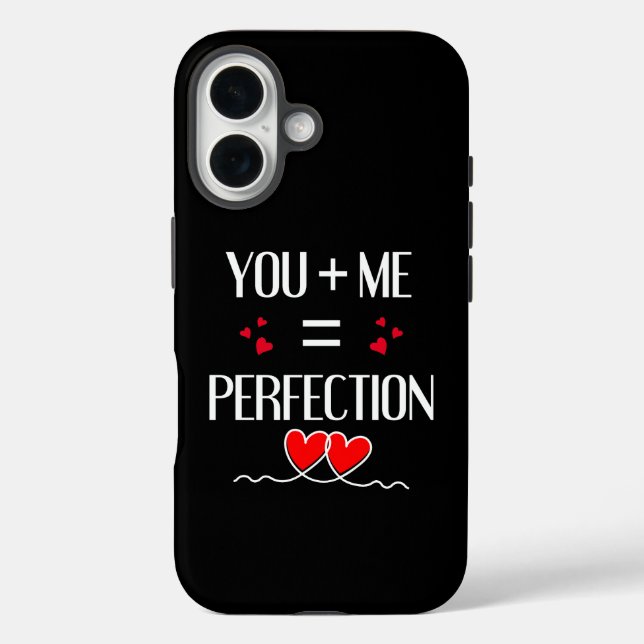 You + Me = Perfection - Cute Couple Design Case-Mate iPhone Case (Back)
