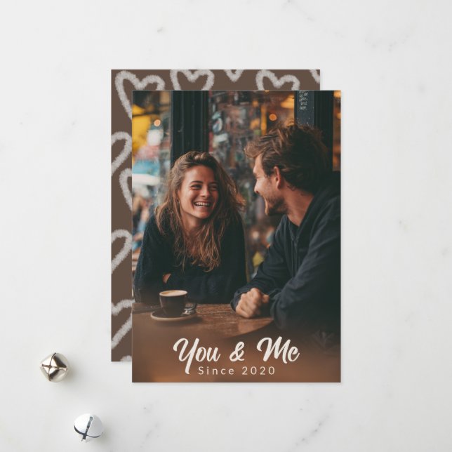 You & Me – Personalized Photo Valentine Card (Front/Back In Situ)