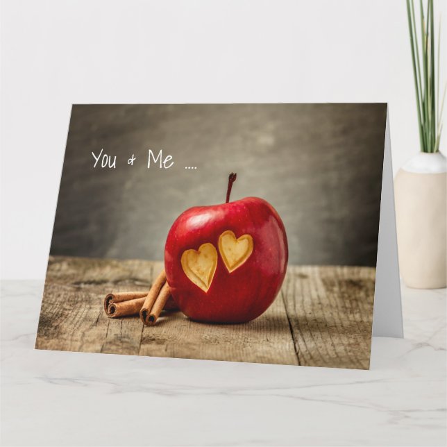 You & Me Soulmate Love Poem Romantic Card (Front)