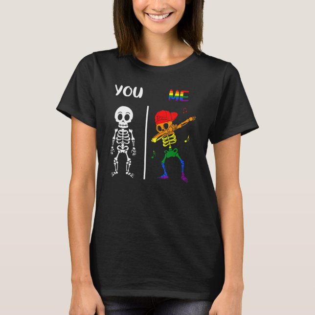 You Me Support Lgbt Rights Human Pride Equality Fo T-Shirt (Front)