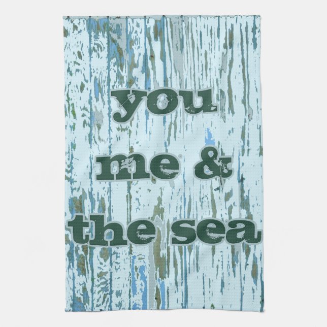 You Me & The Sea Tea Towel (Vertical)
