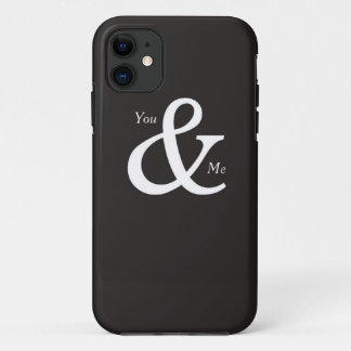 You & Me Together, Black and White iPhone 11 Case