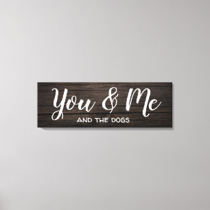 "You & Me" w/Personalisation Canvas Print
