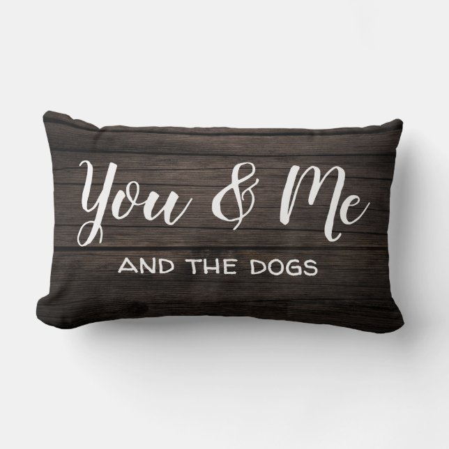 "You & Me" w/Personalisation Lumbar Cushion (Front)