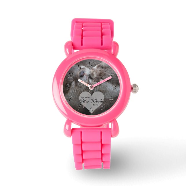 You Mean Otter World To Me Otters Love Kissing Watch (Front)
