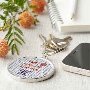 You Mean The World To Me Personalised Family Gift Key Ring