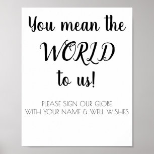 You mean the world to us. Guest Globe sign in.
